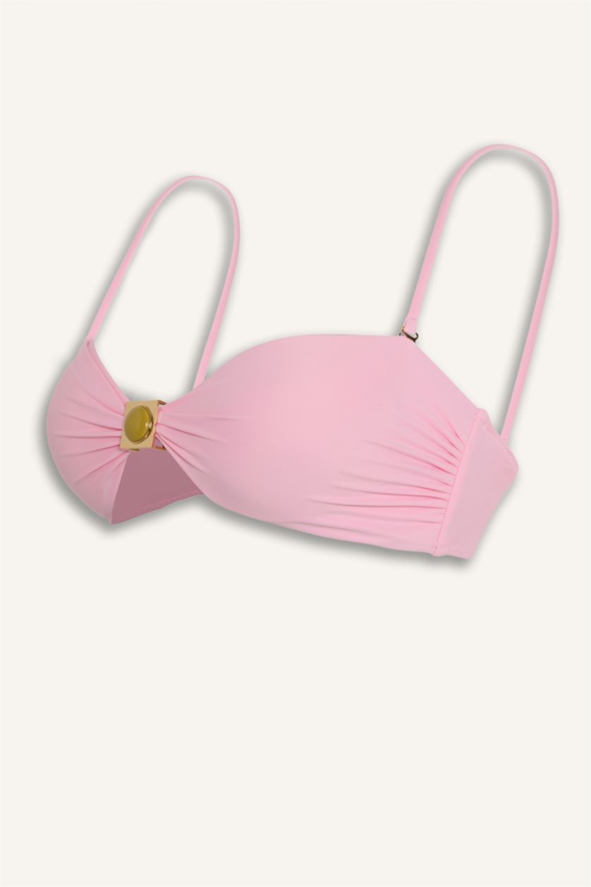 Kadın Açık Pembe Lilyrose x Defacto Regular Fit Bikini Üstü