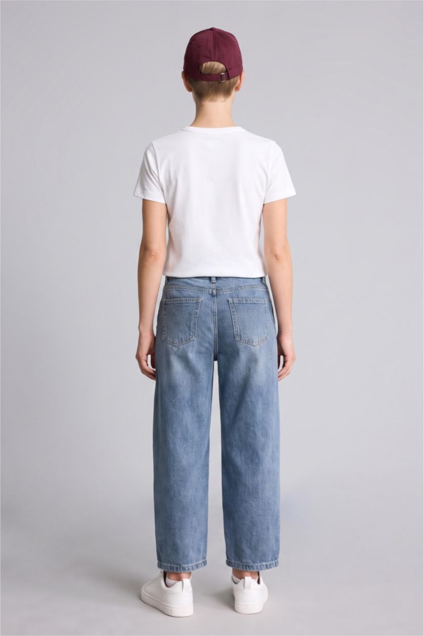 Erkek Çocuk - Genç Erkek Açık Mavi Regular Fit Jean Pantolon Erkek Çocuk