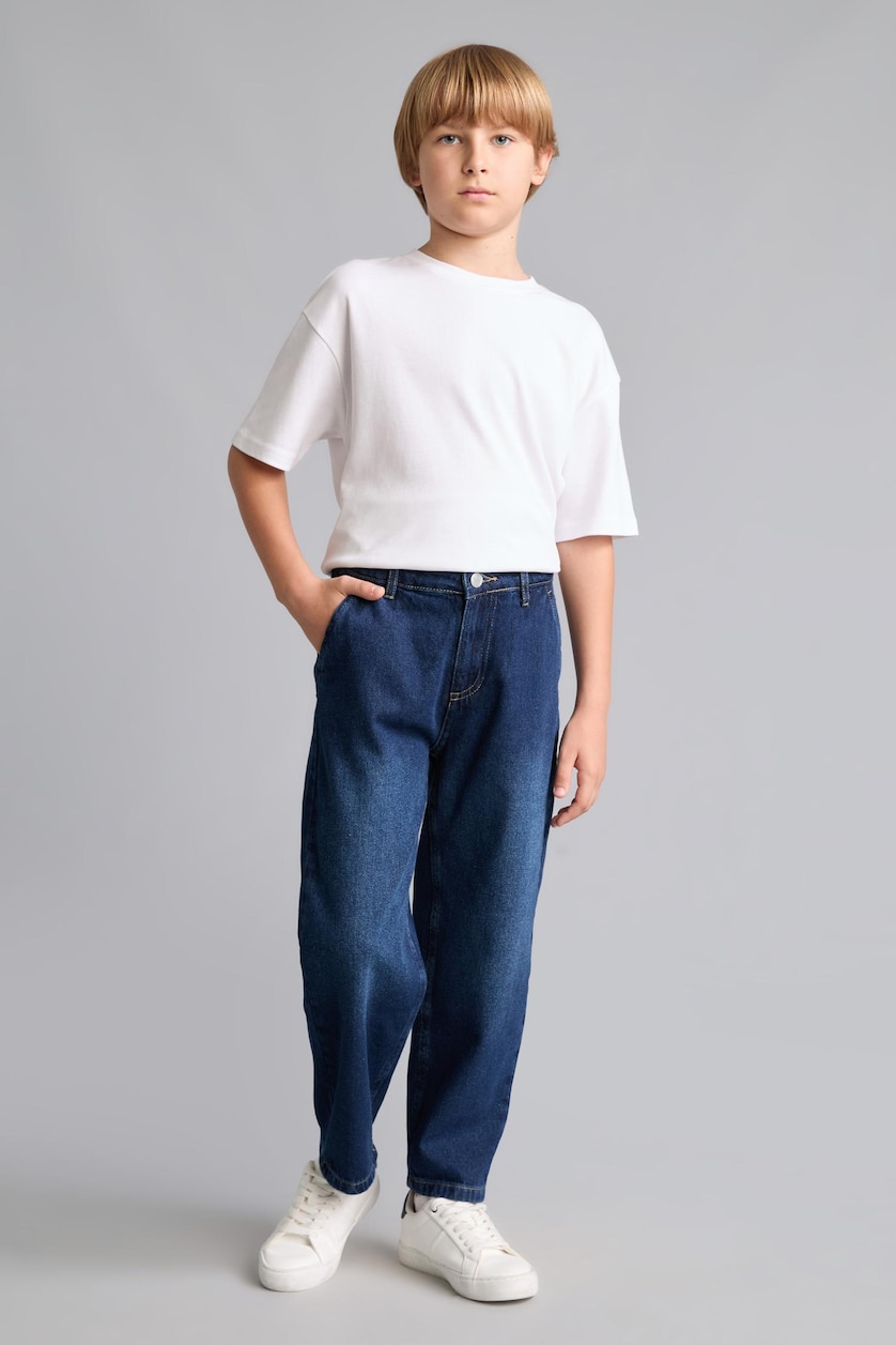 Young Boys - Teen Boys Dark Blue Boy Regular Fit Jeans