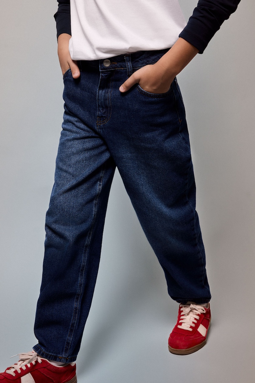 Young Boys - Teen Boys Blue Boy 100% Cotton Balloon Fit Jeans