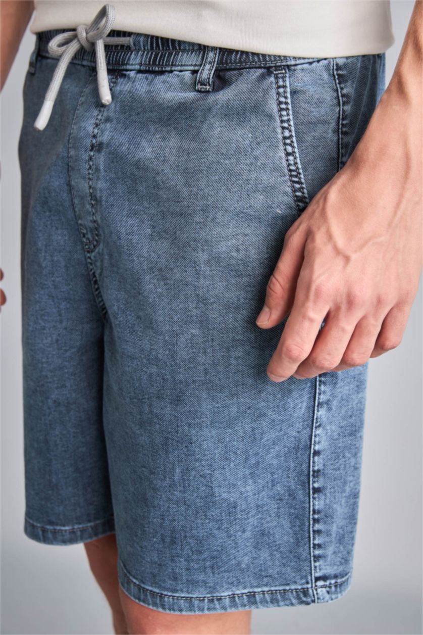 Men Dark Blue Relax Fit