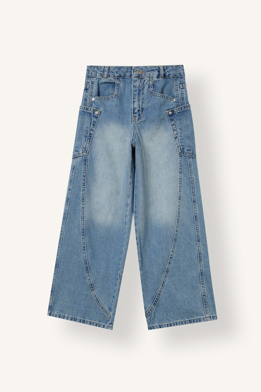 GIRLS & TEENS Blue Girl Wide Leg Jeans