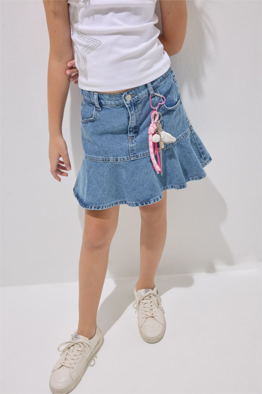 GIRLS & TEENS Blue جيبة جينز بناتي قطن 100%