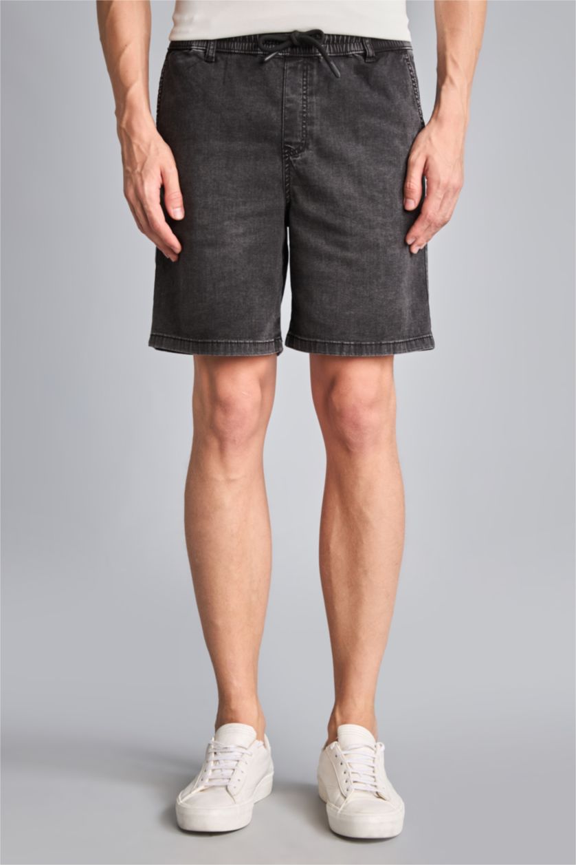 Men Black Relax Fit