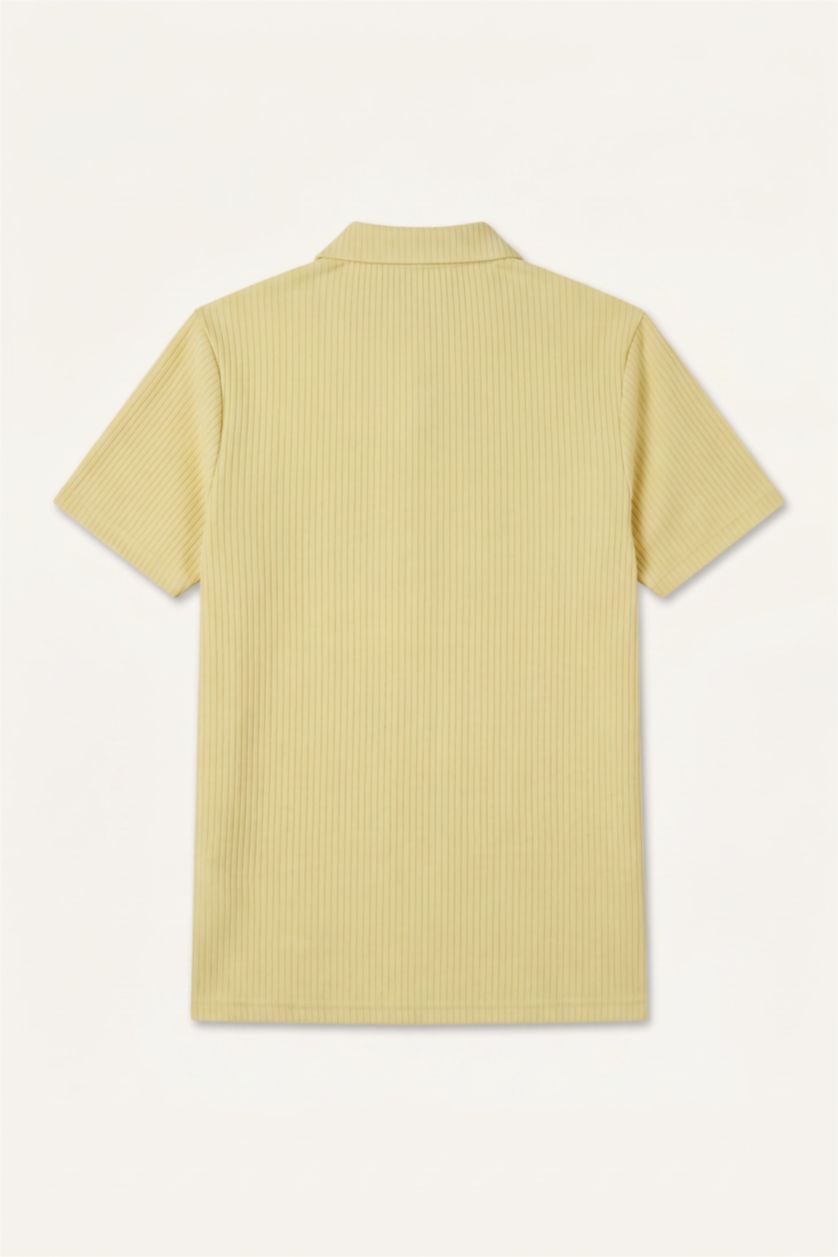 Erkek Sarı Kısa Kollu Polo Tişört