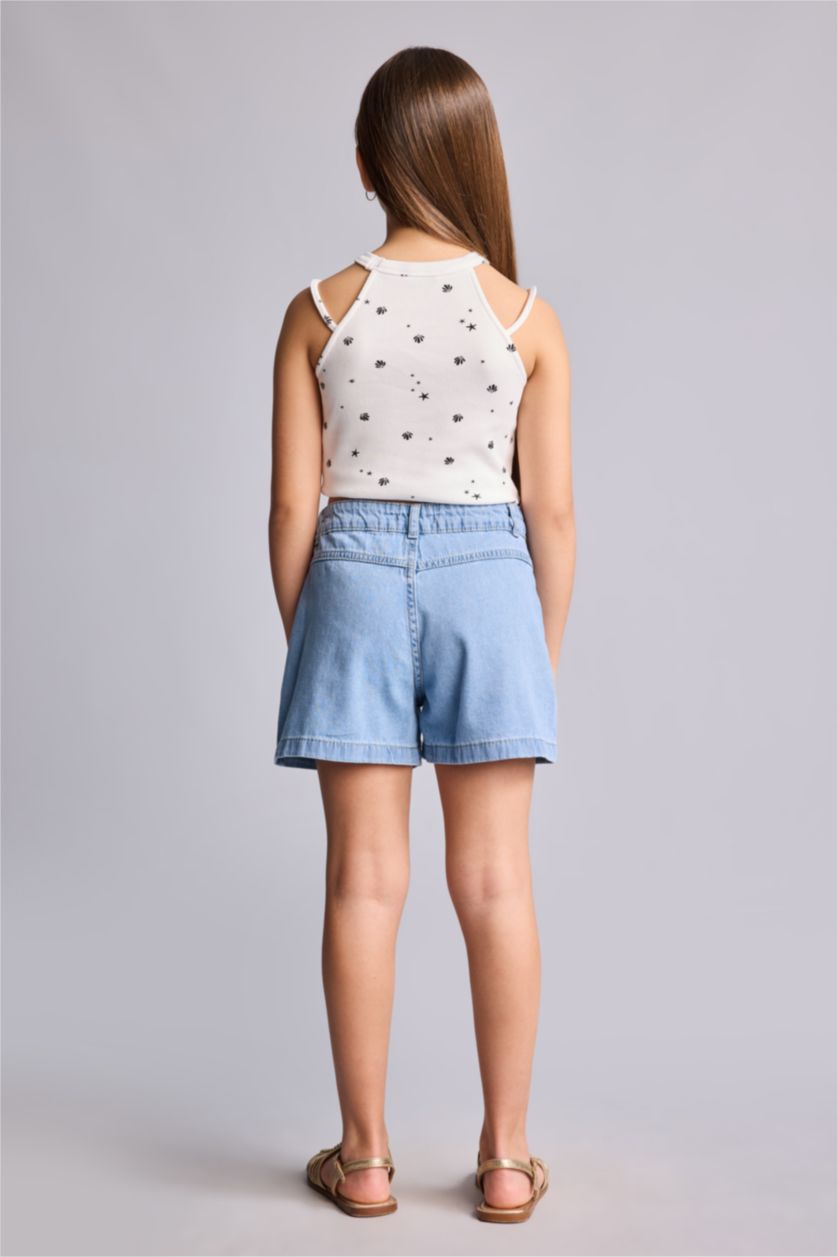 Young Girls - Teen Girls Light Blue Girl Shorts