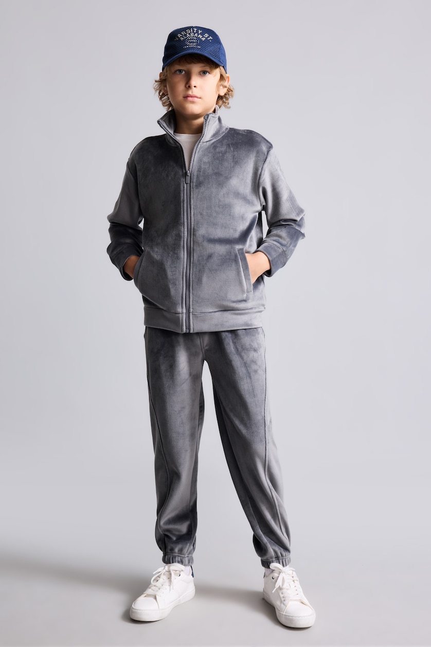 Young Boys - Teen Boys Anthracite Regular Fit High Neck Cardigan