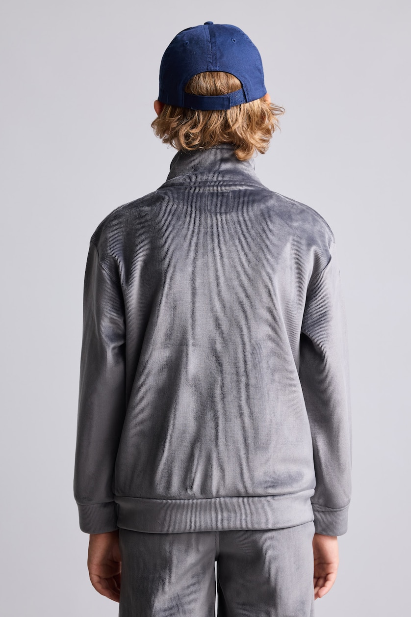 Young Boys - Teen Boys Anthracite Regular Fit High Neck Cardigan