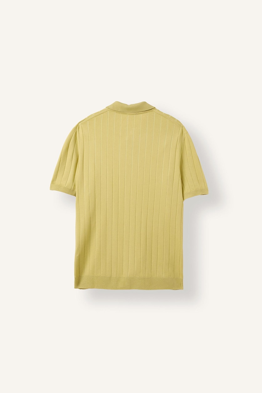 MAN Light Green Standard Fit Knitwear Short Sleeve Polo T-Shirt