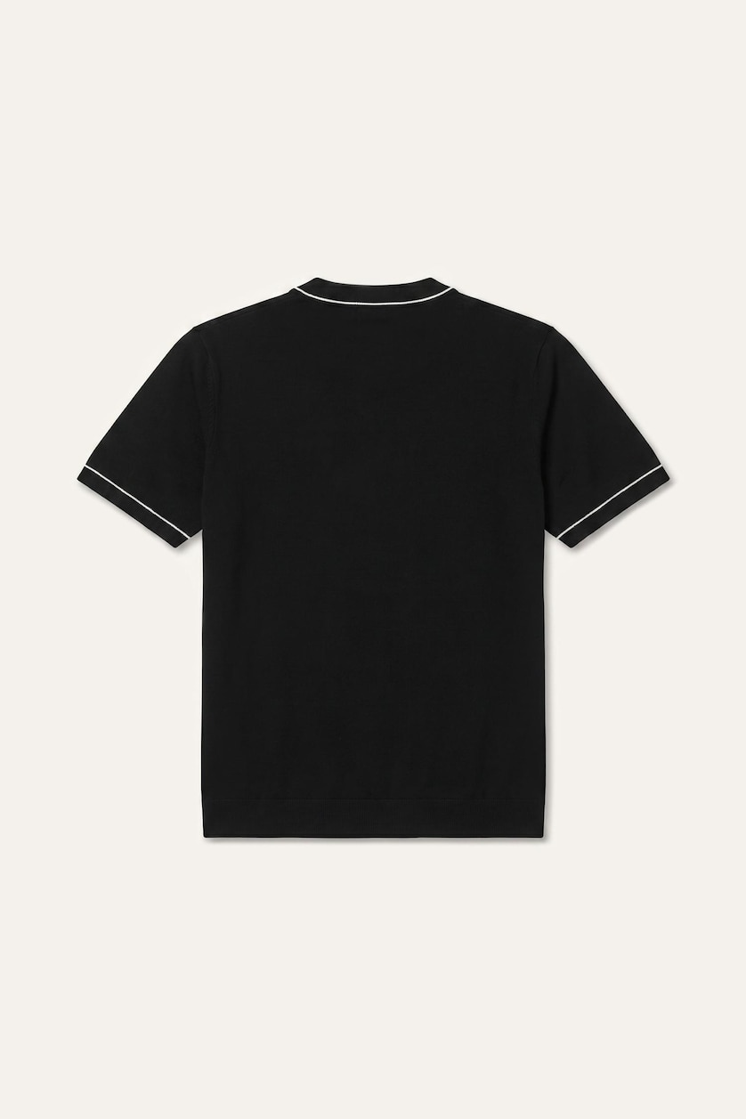 MAN Black Standard Fit Knitwear Short Sleeve T-Shirt