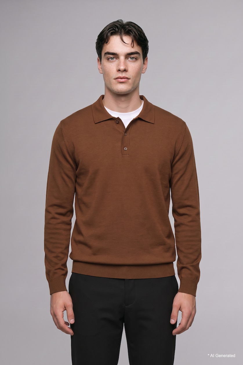 Men Brown Pullover