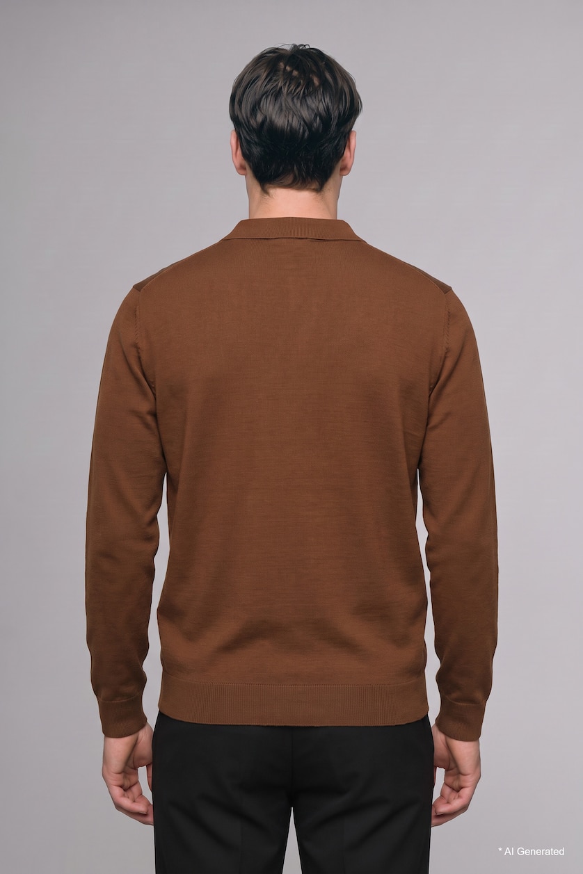 Men Brown Pullover