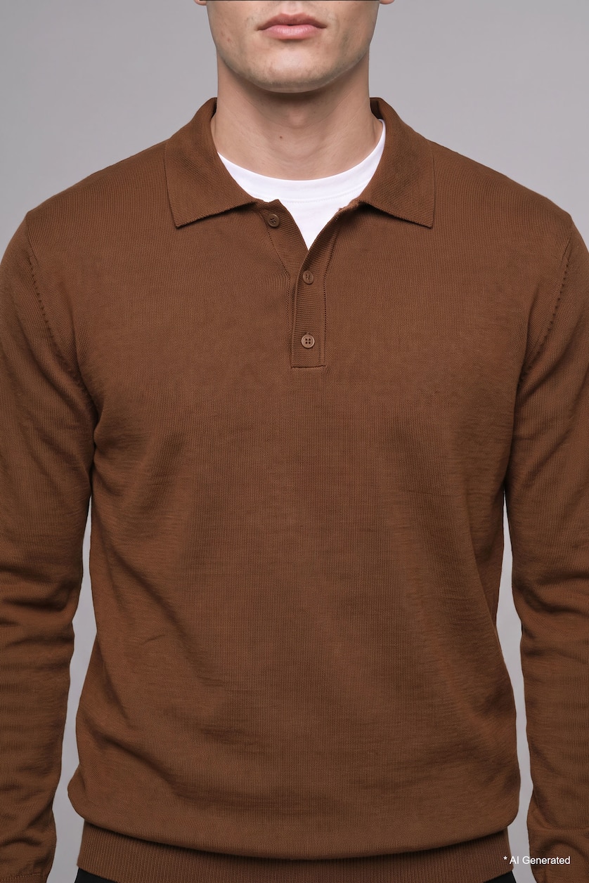 Men Brown Pullover