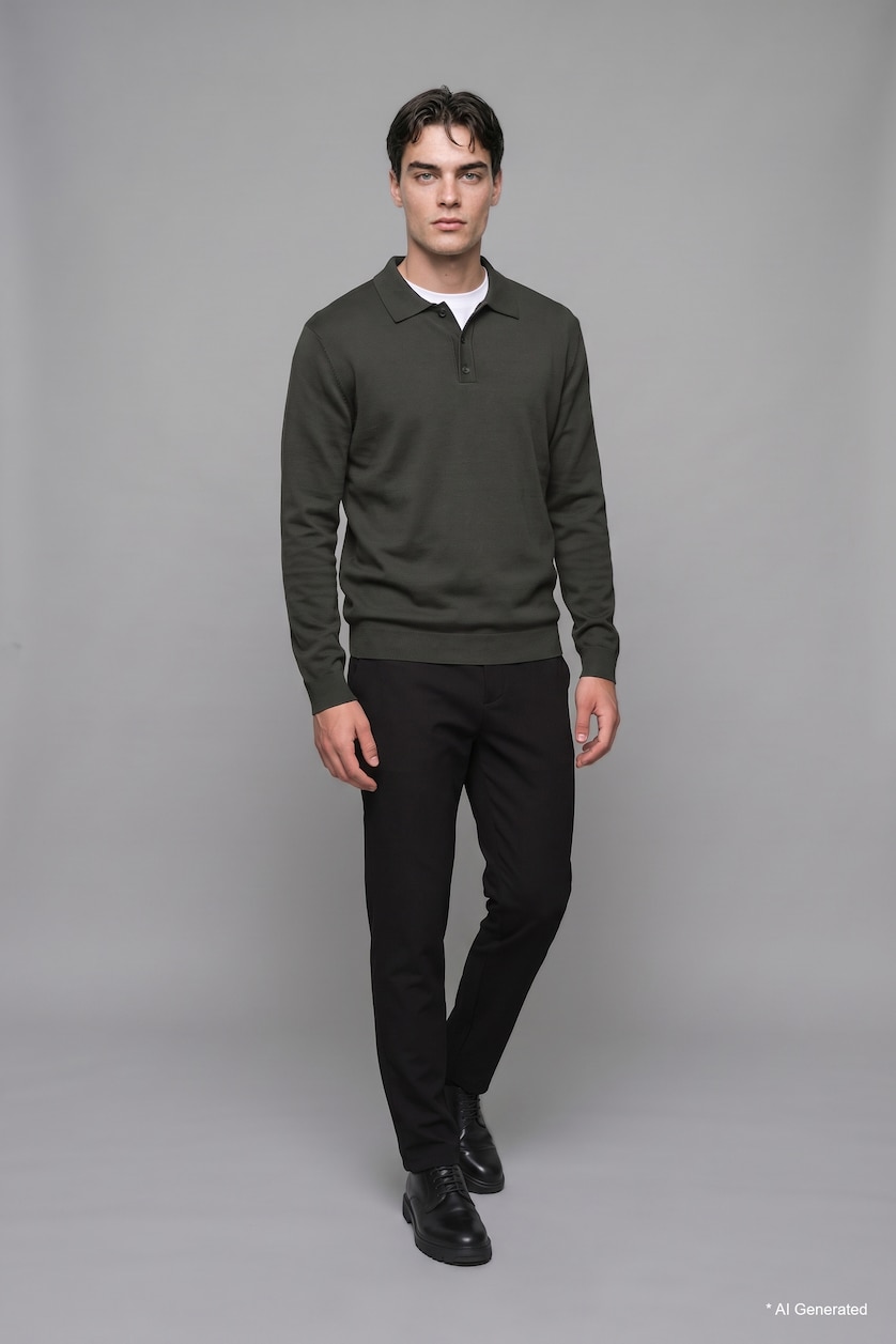 Men Dark Petrol Pullover