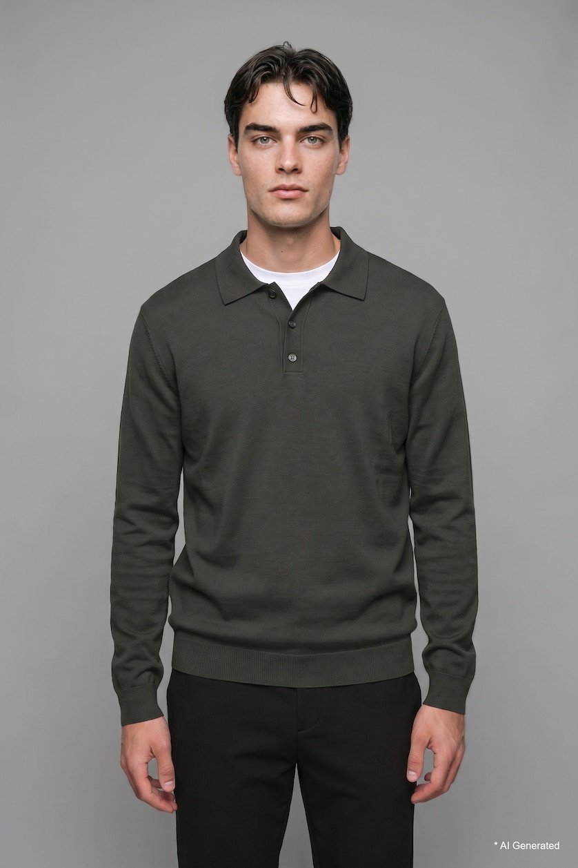 Men Dark Petrol Pullover