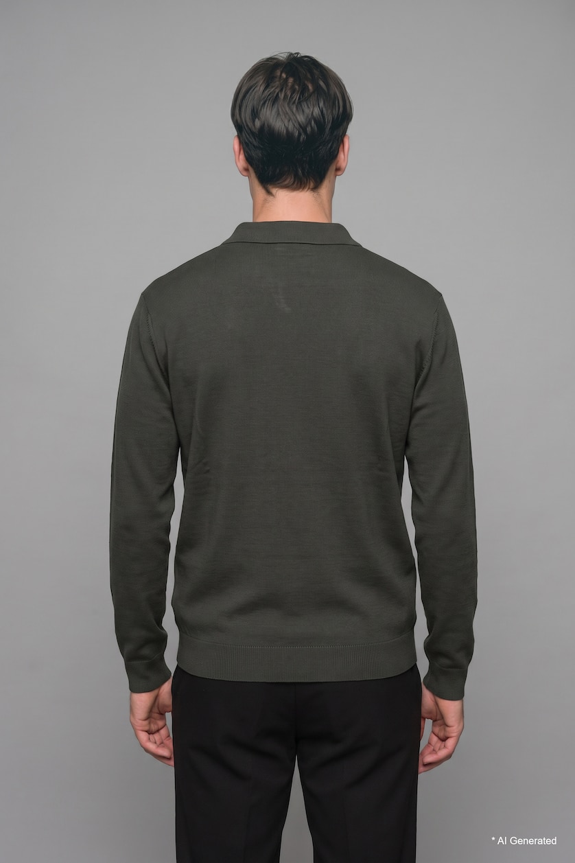 Men Dark Petrol Pullover