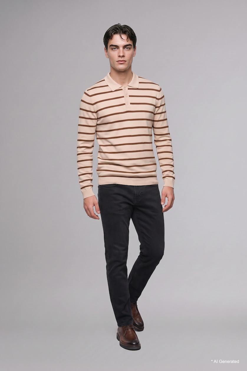 Man Ecru Pullover