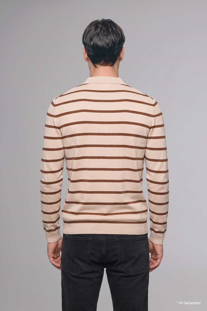 Man Ecru Pullover