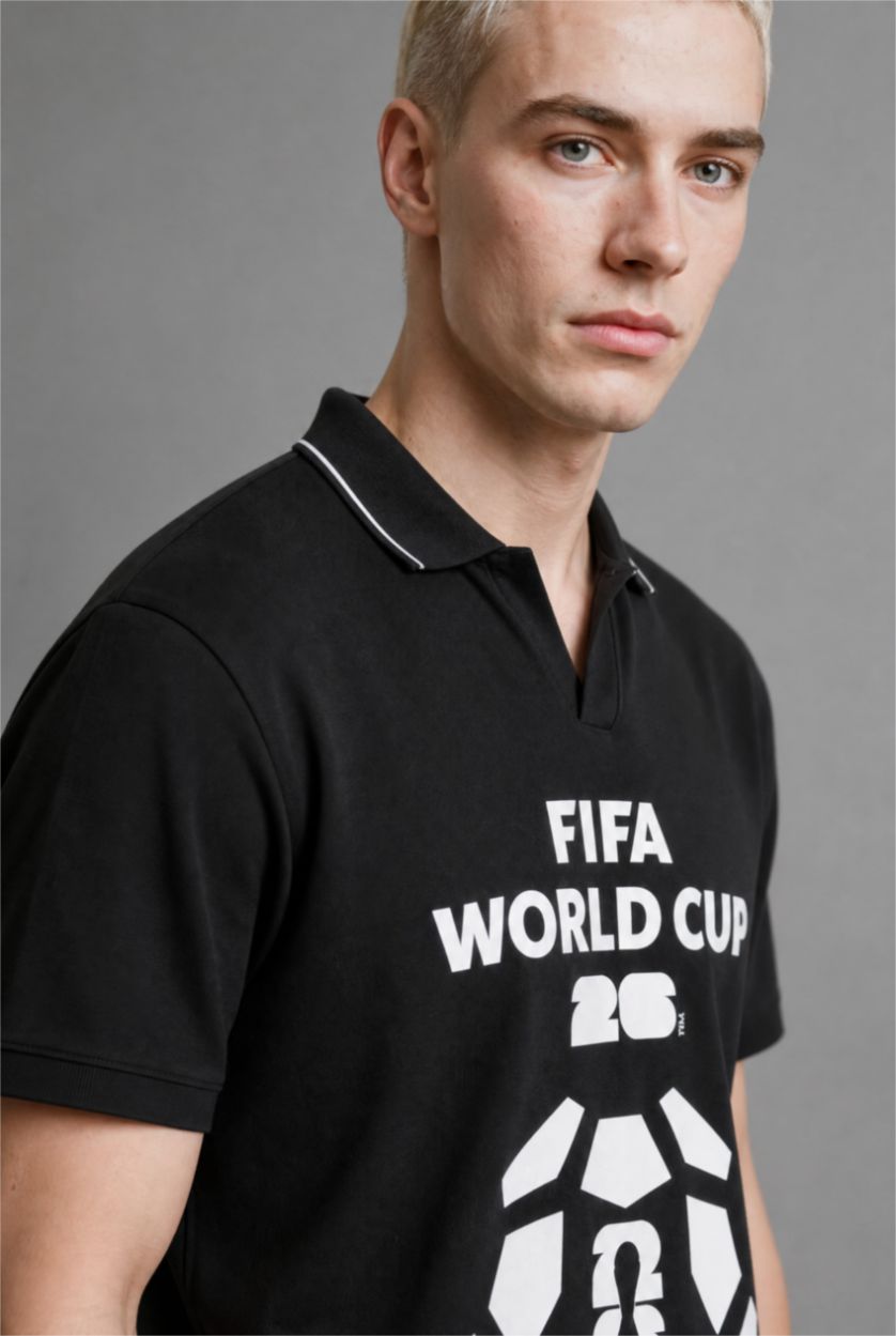 Men Black Boxy Fit Short Sleeve T-Shirt