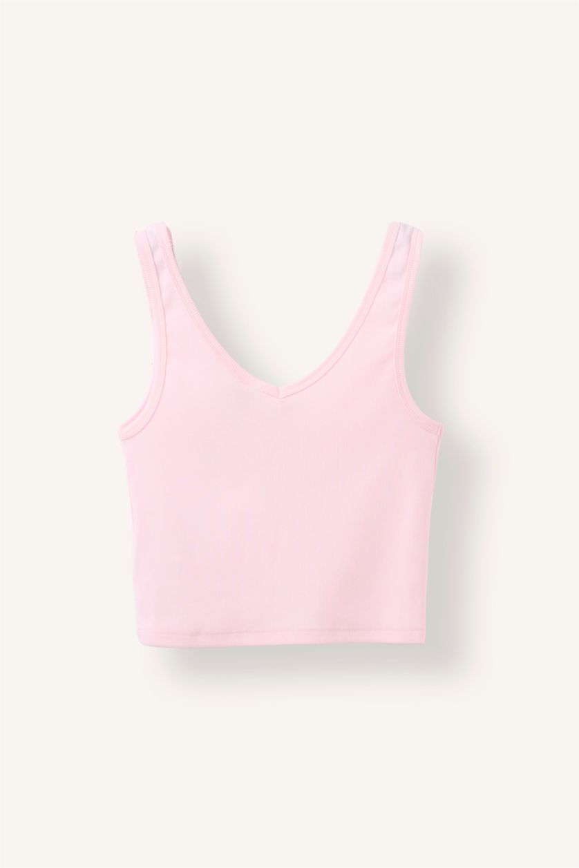 Women Light Pink Ribana Tank Top