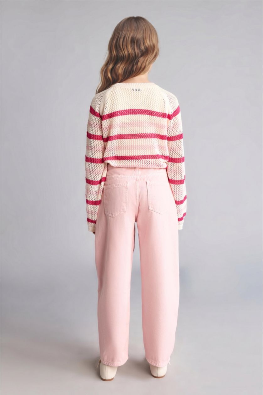 Young Girls - Teen Girls Light Pink Gabardine Trousers