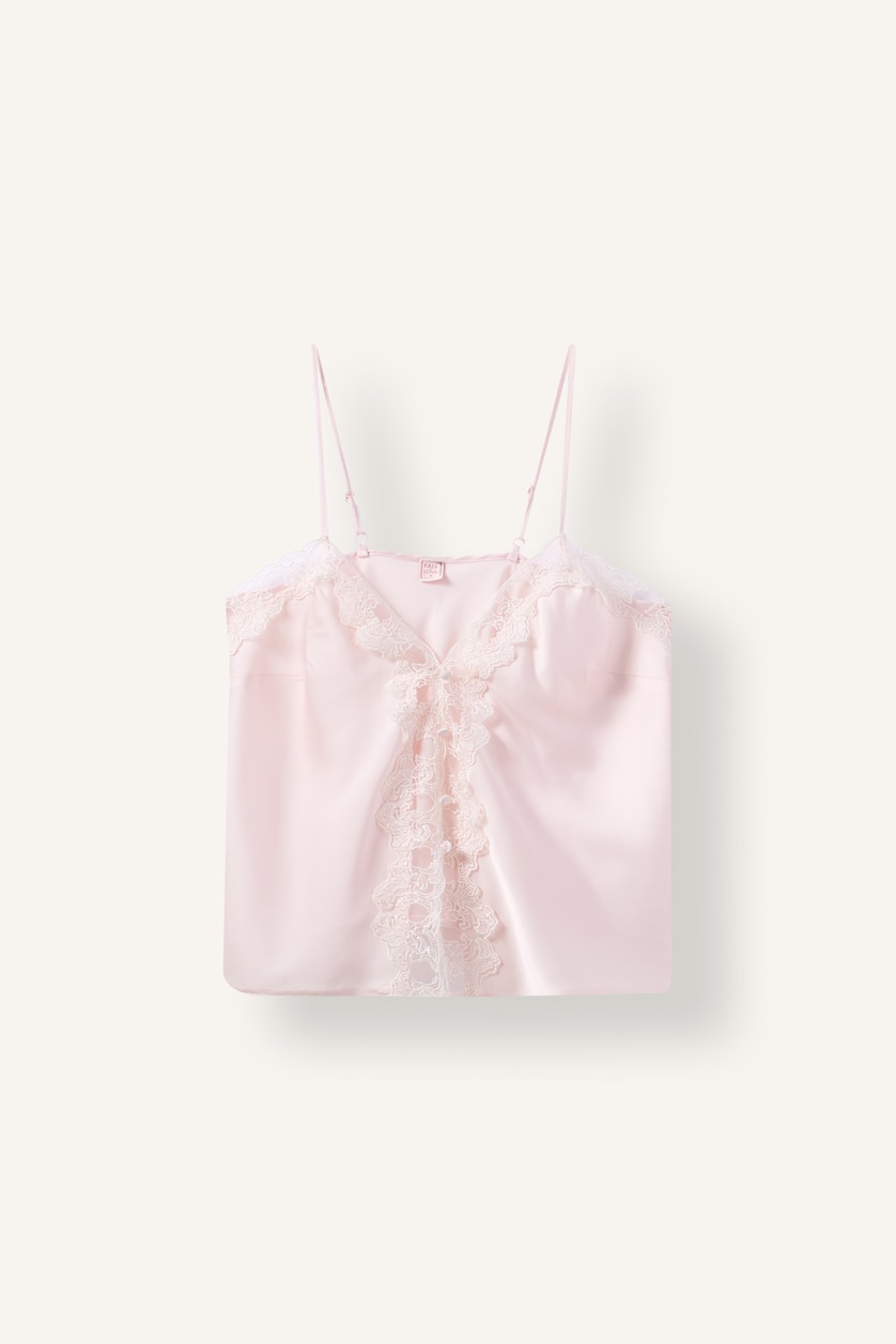 Women Light Pink Satin 2 piece Set