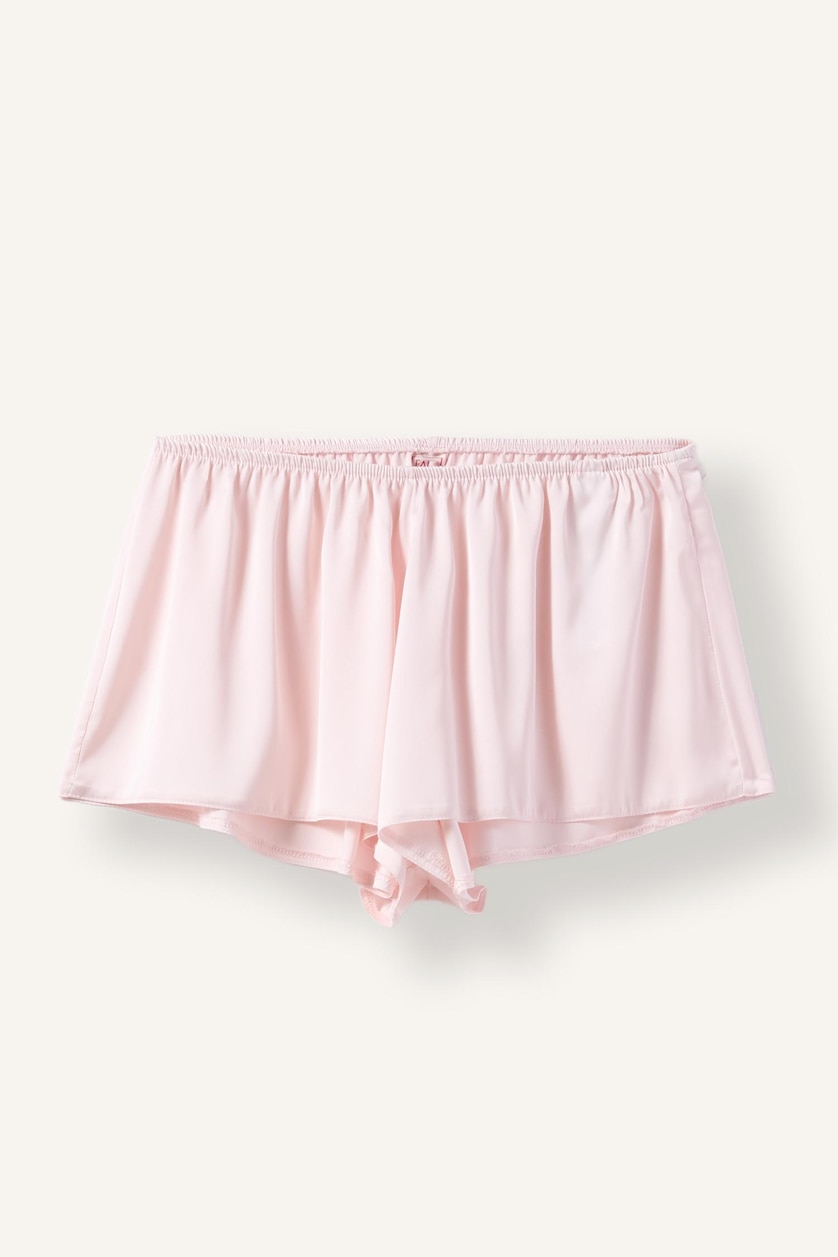 WOMAN Light Pink Satin 2 piece Set