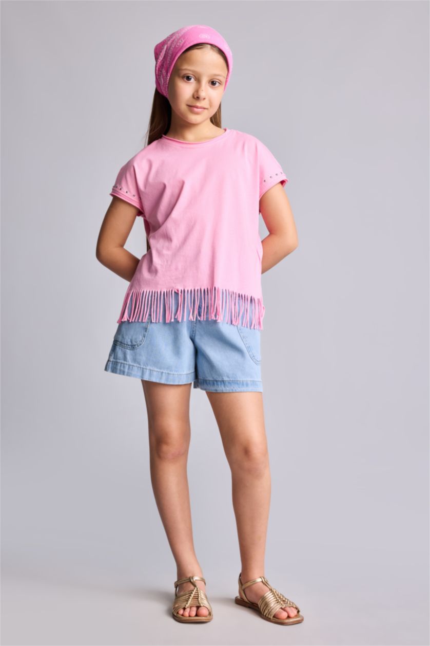 Young Girls - Teen Girls Light Blue Girl Shorts