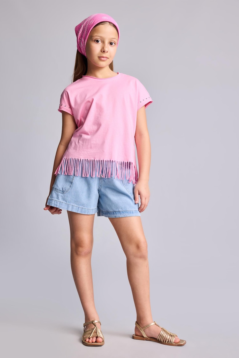 Young Girls - Teen Girls Light Blue Girl Denim Shorts