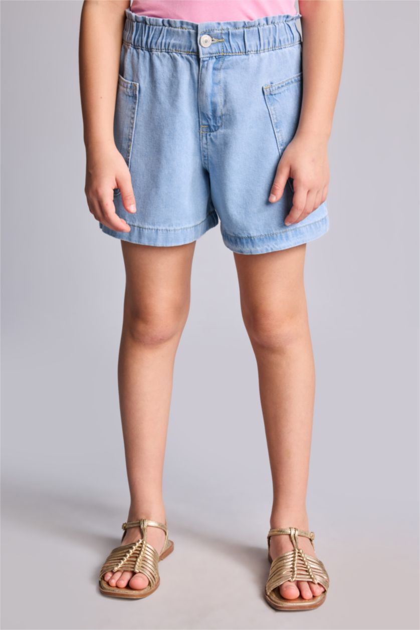 Young Girls - Teen Girls Light Blue Girl Shorts