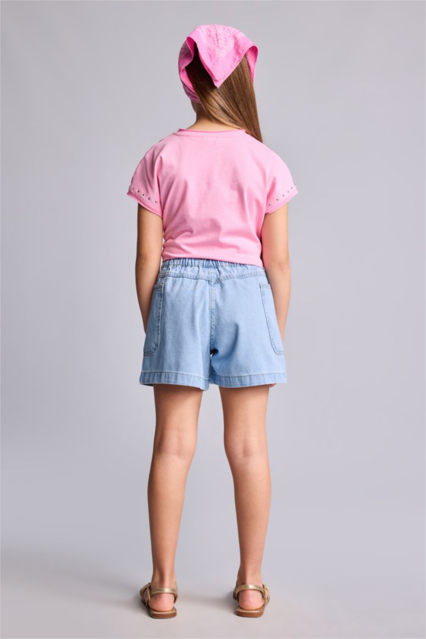 Young Girls - Teen Girls Light Blue Girl Shorts