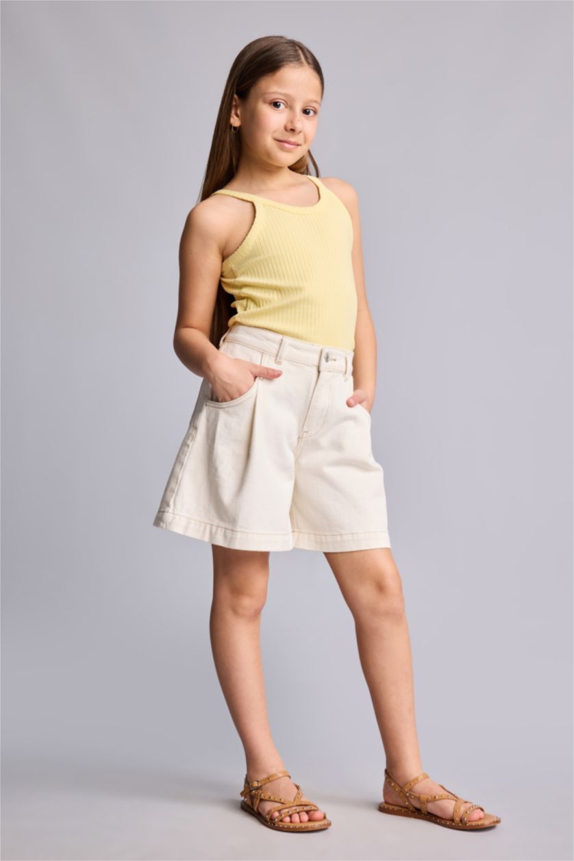 Young Girls - Teen Girls Ecru Girl Shorts