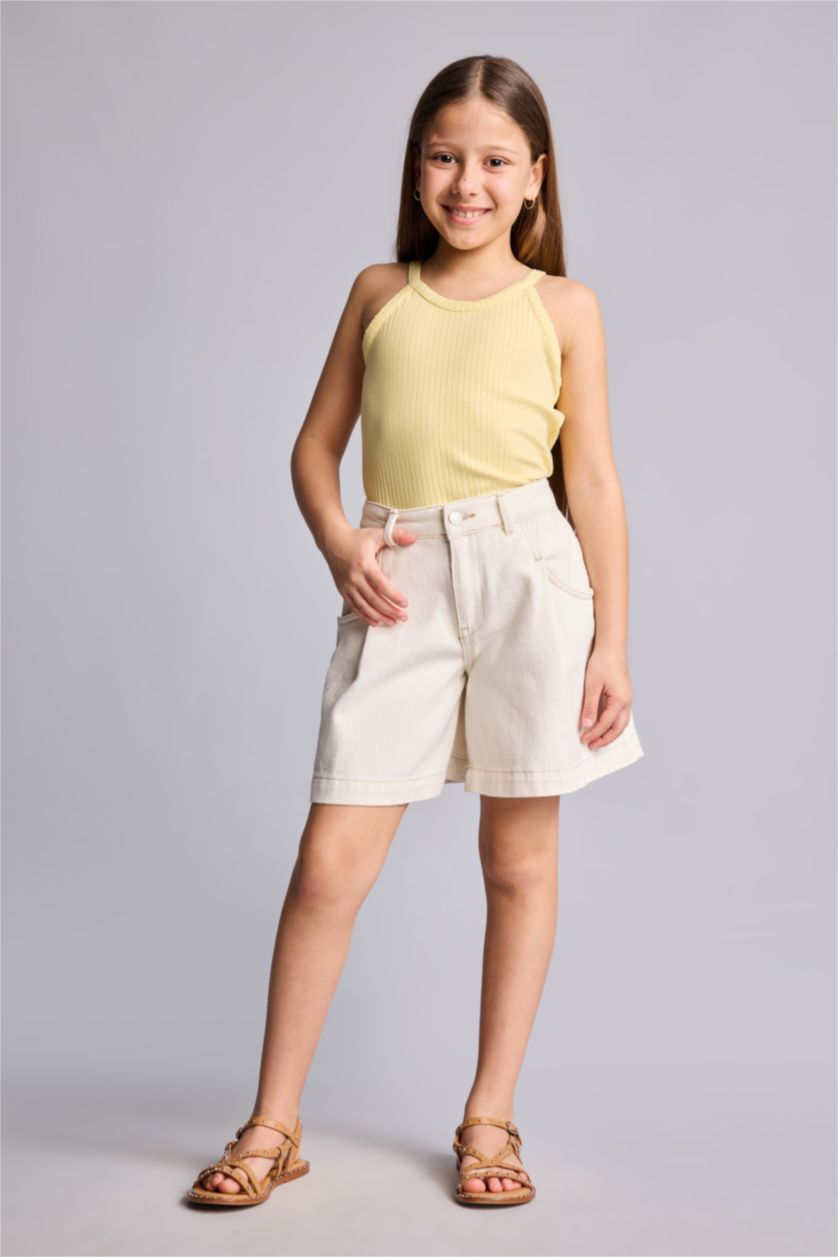 Young Girls - Teen Girls Ecru Girl Shorts