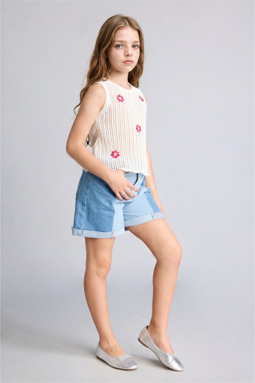 GIRLS & TEENS Blue Girl Shorts