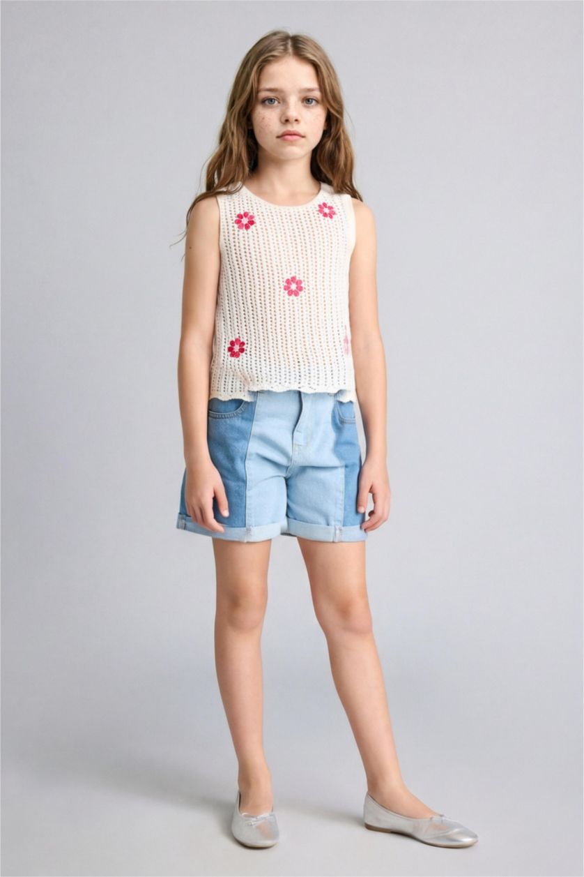 GIRLS & TEENS Blue Girl Shorts