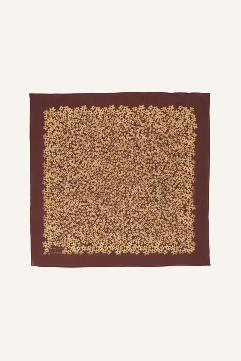 نساء بني فاتح Manuka x Defacto Woman Patterned Cotton Bandana