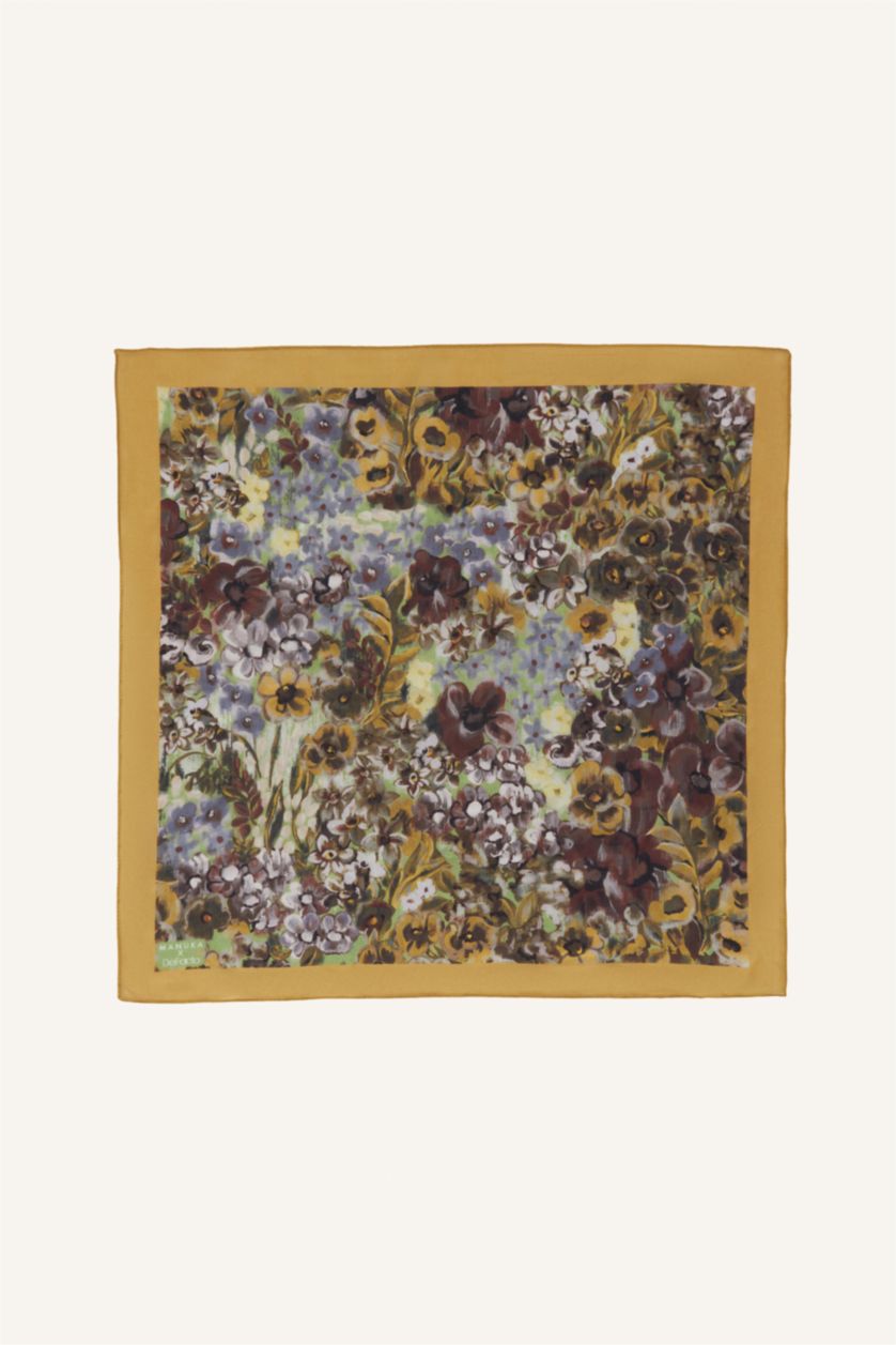 نساء أزرق Manuka x Defacto Woman Floral Pattern Cotton Bandana