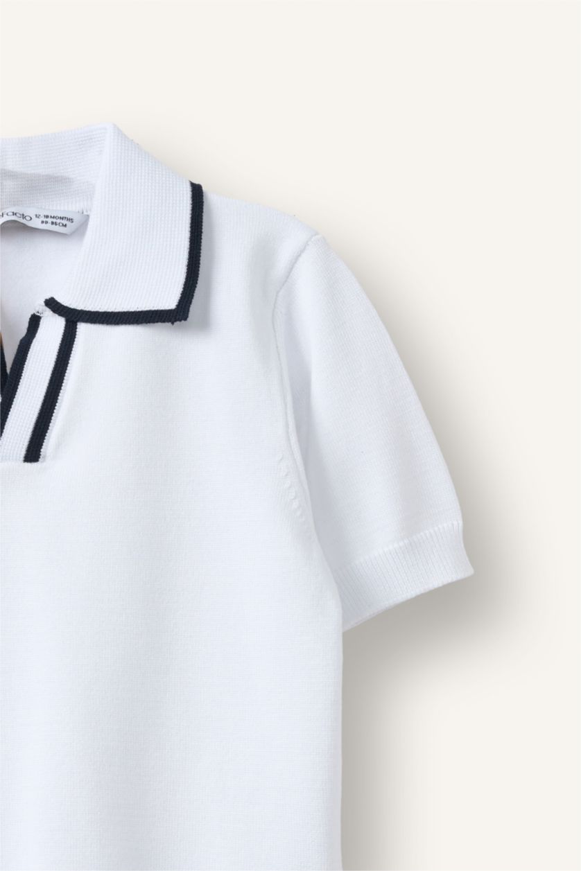 Baby Boys White Baby Boy Regular Fit Pullover