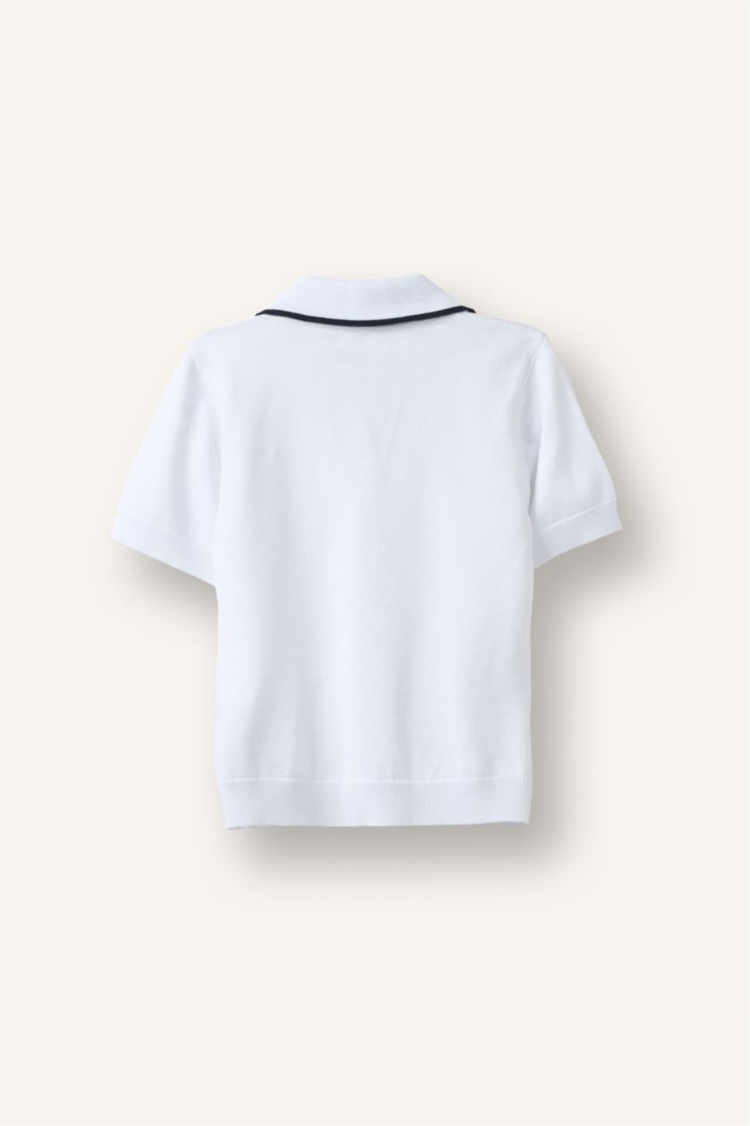 Baby Boys White Baby Boy Regular Fit Pullover