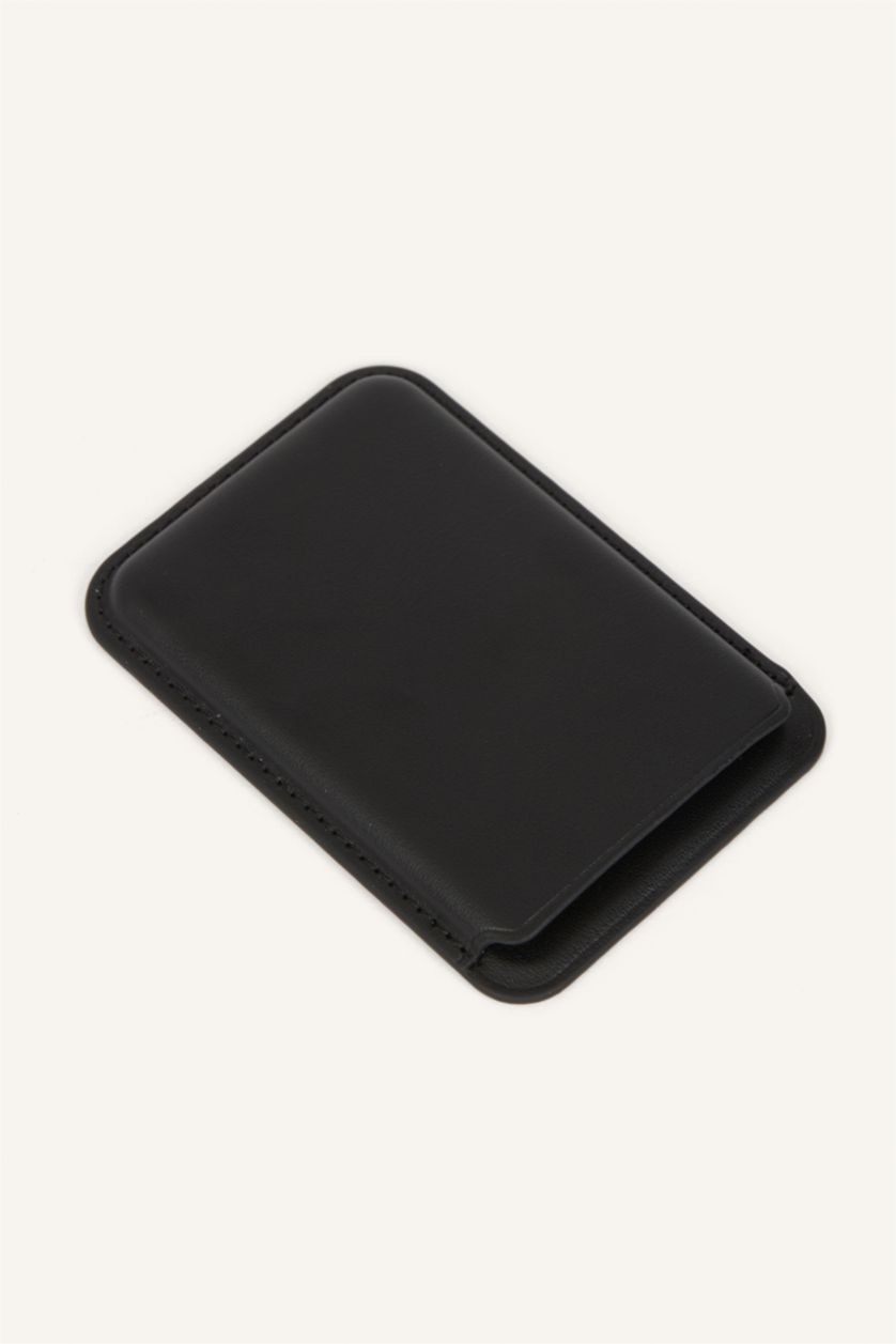 Men Black Man Business Card Wallet