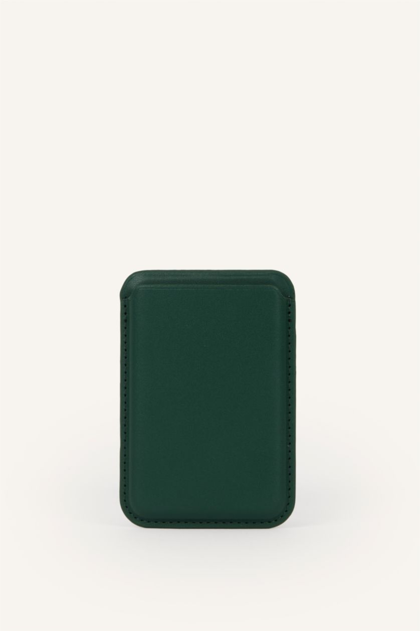 Men Green Man Business Card Wallet