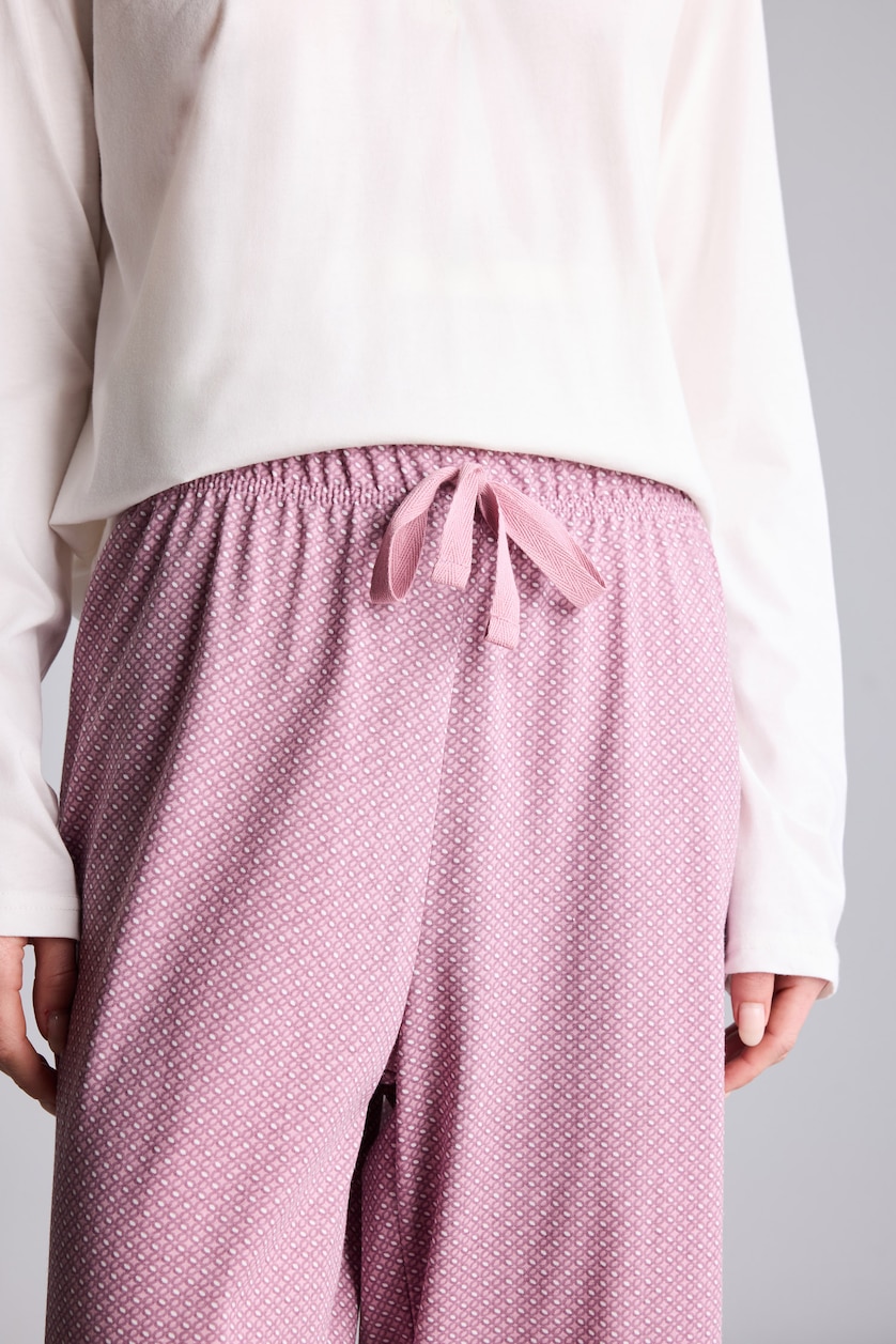 WOMAN LT.PLUM Cotton 2 piece Set