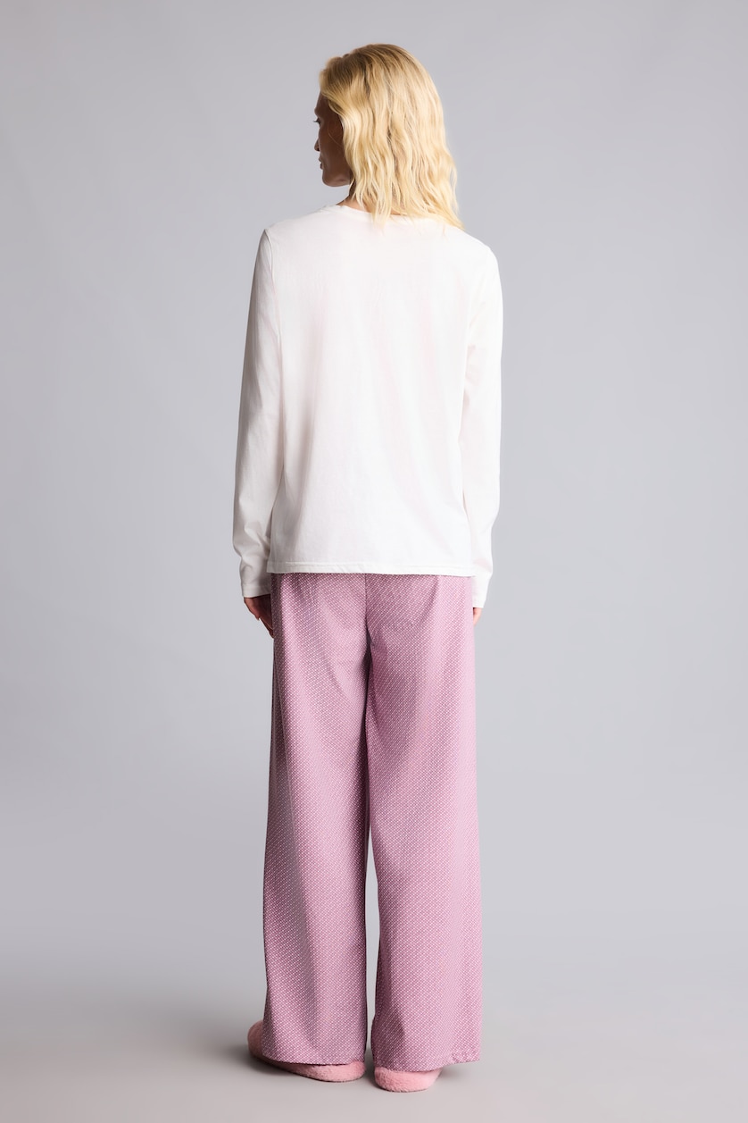 WOMAN LT.PLUM Cotton 2 piece Set