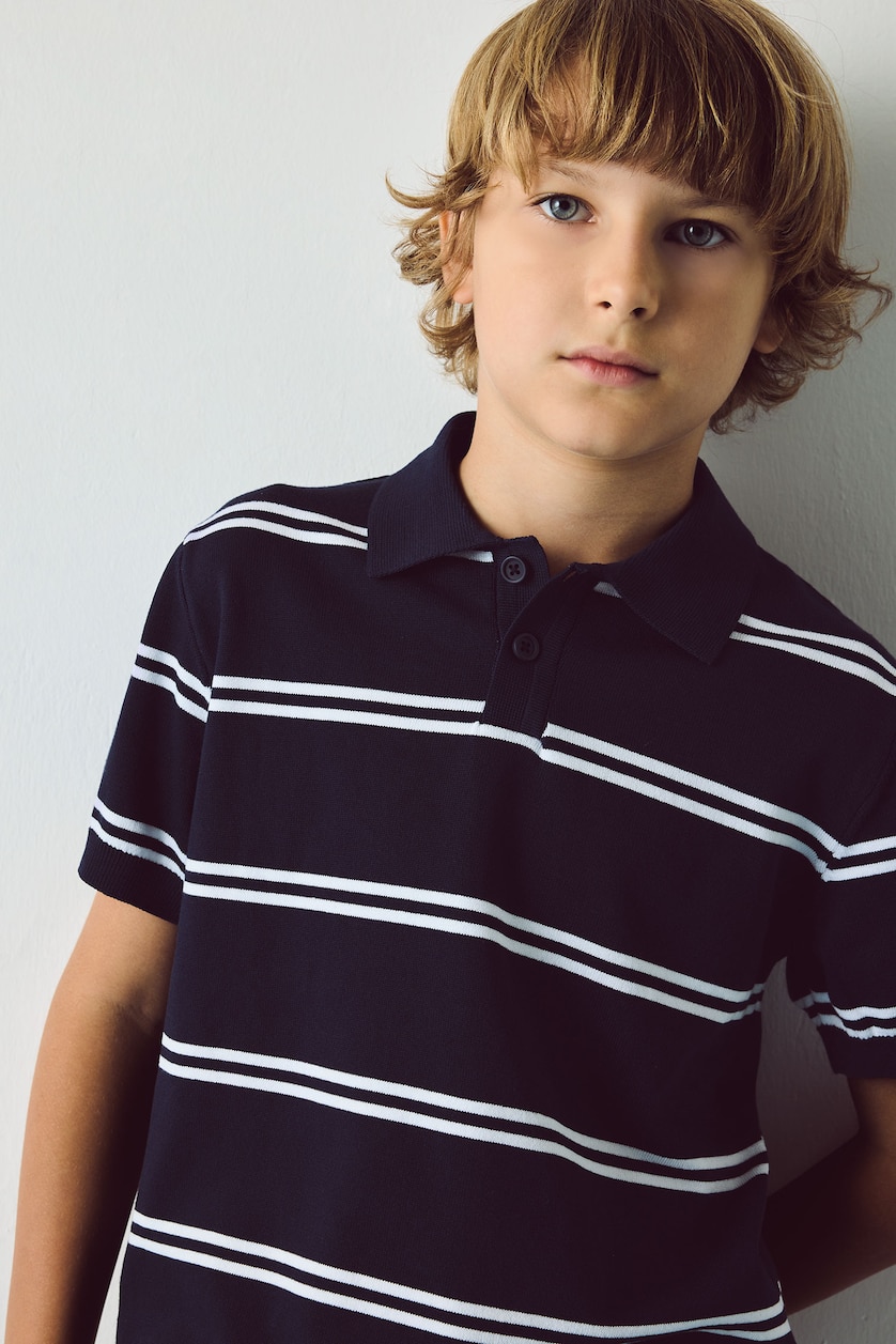 أولاد كحلي Boy Regular Fit Knit Polo T-Shirt