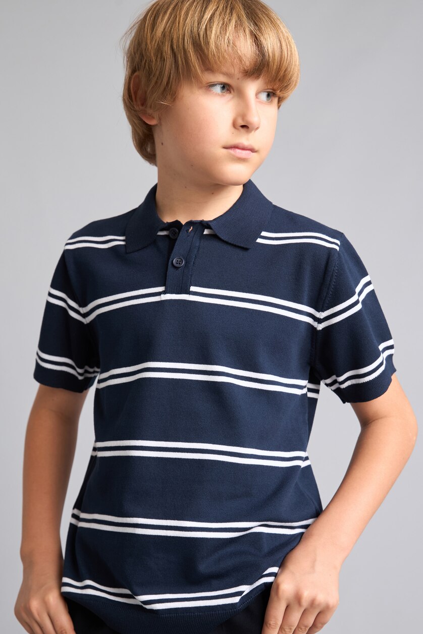 أولاد كحلي Boy Regular Fit Knit Polo T-Shirt