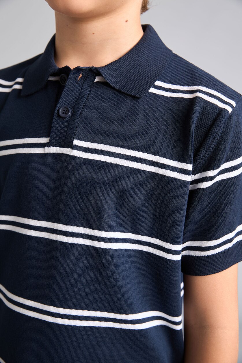 أولاد كحلي Boy Regular Fit Knit Polo T-Shirt