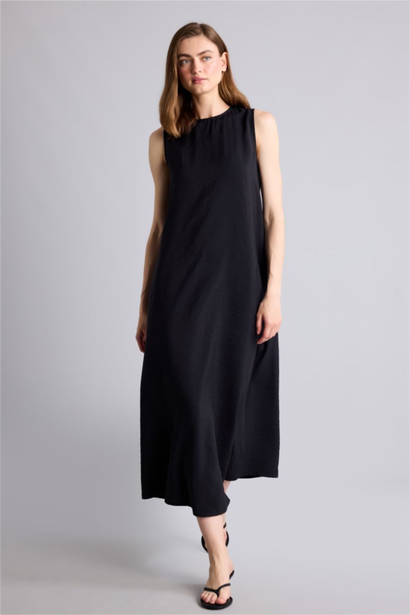 Women Black modal Midi Dress