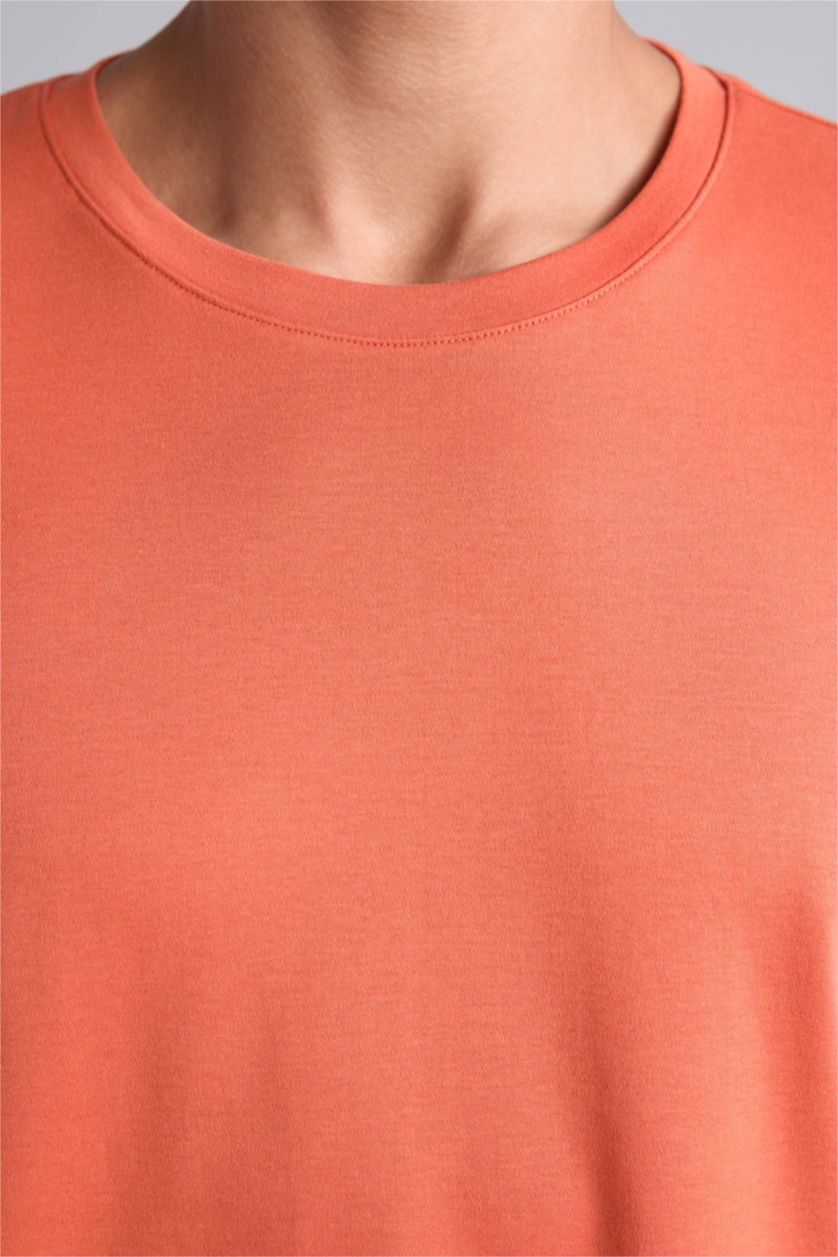 Men Orange Standard Fit Short Sleeve T-Shirt