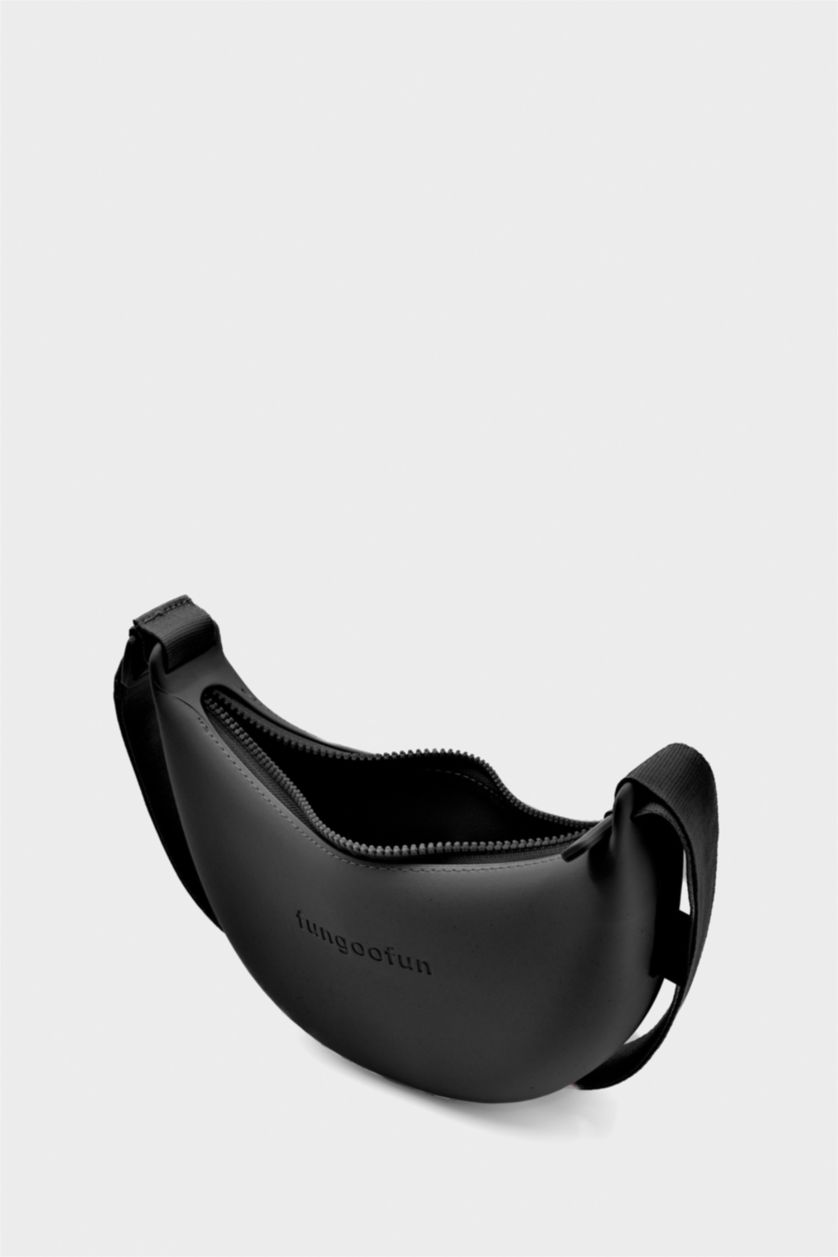 Kadın Siyah FunGooFun X Defacto Muz Tasarımlı Kadın Çapraz Çanta