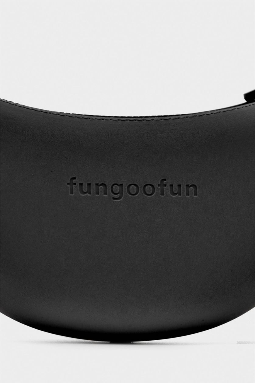 Kadın Siyah FunGooFun X Defacto Muz Tasarımlı Kadın Çapraz Çanta